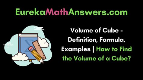 Volume of Cube – Definition, Formula, Examples | How to Find the Volume ...