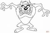 Tazmanian Devil Coloring Pages  Learny Kids sketch template