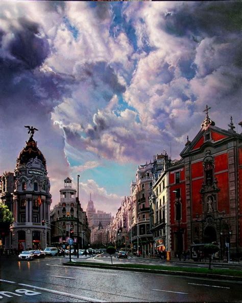 Imágenes Arte Pinturas: Cuadros de Paisajes Urbanos Hiperrealistas Por Modesto Trigo, Pintor Español