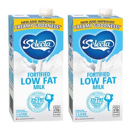 SELECTA Fortified Low Fat Milk 1L – Set of 2, Save P30 – Biggrocer