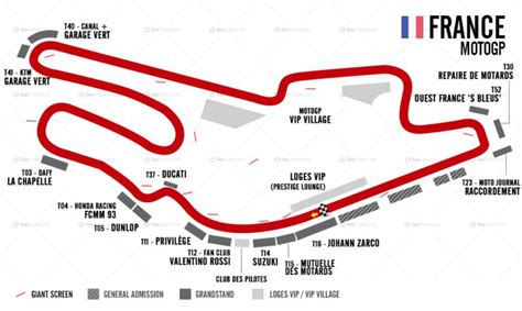 24 Hours of Le Mans Track Map - Armstrong Johe1986