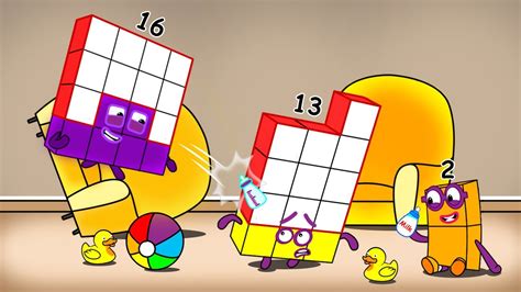 Numberblocks 2 16 Turn Into Baby, 13 Want to Be a Good Nanny - Numberblocks fanmade coloring ...