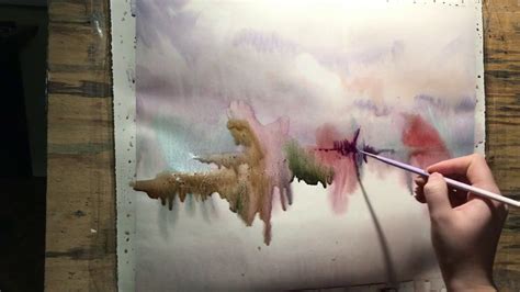 Watercolor lesson, wet on wet technique without drawing: "Piece of heaven" | Watercolor lessons ...