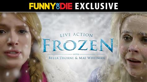 A Behind-the-Scenes Look at a Live-Action Version of 'Frozen' Starring Bella Thorne and a Very ...