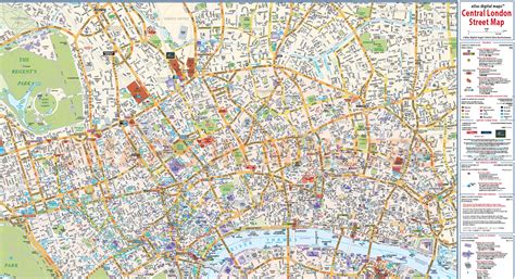 Central London Map - Map Of Counties Around London