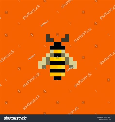 Bee Pixel Bee Image Vector Illustration Stock Vector (Royalty Free) 2070254627 | Shutterstock