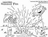 Summer Coloring Pages Sprinkler Printable Kids Worse Mantra Cholera Fun  sketch template