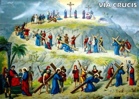 Las estaciones del via crucis o viacrucis