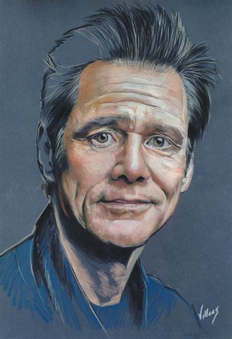 Jim Carrey, Drawing by Thierry Villers | Artmajeur