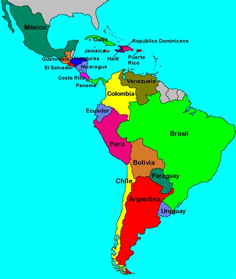 Mapa politico de america latina y el caribe - Imagui