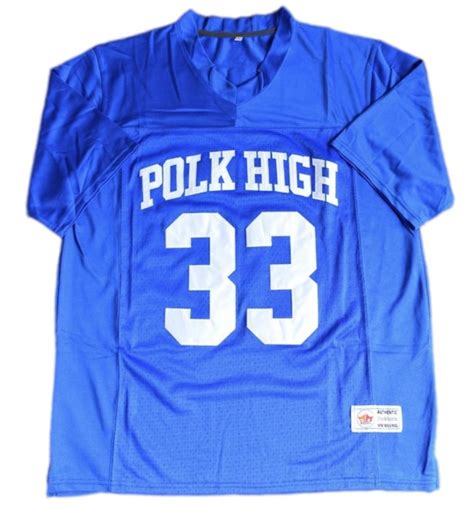 Al Bundy #33 Polk High Jersey Blue – Jersey Junkiez