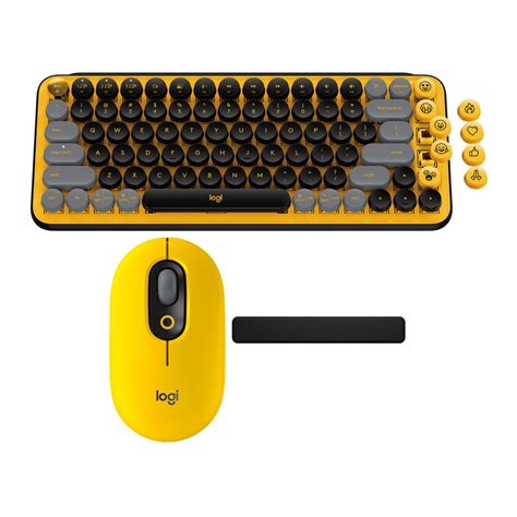 Buy Logitech POP Keys Wireless Mechanical Keyboard with Custom Emoji Keys Bundle Online in India ...