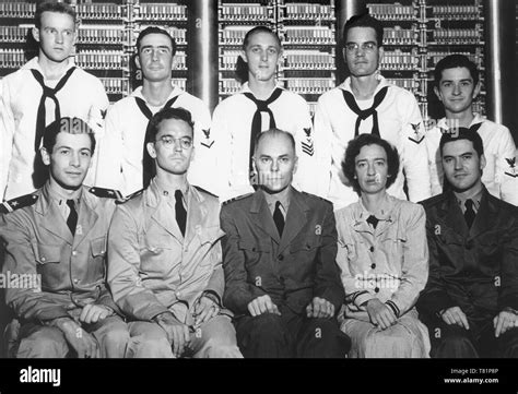 WWII, Grace Hopper with Harvard Mark 1 Computer, 1944 Stock Photo - Alamy