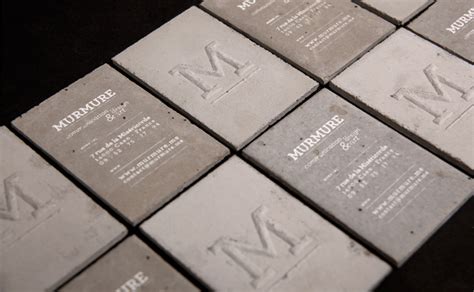 » Concrete business cards by Murmure