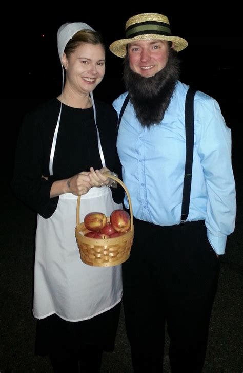 Awesome Couples Halloween Costume, Amish Couple | Beard halloween costumes, Couple halloween ...