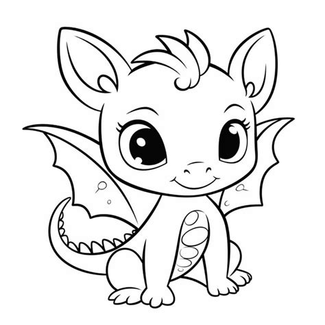 Baby Dragon Coloring Page Craftvast | The Best Porn Website