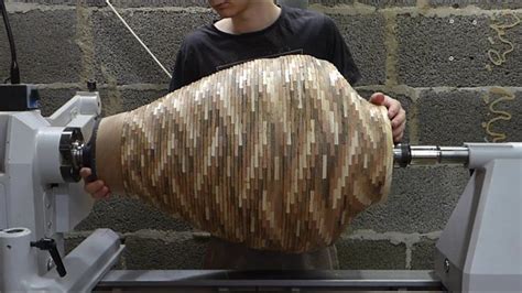 Turning a HUGE Segmented Vase - Woodturning | Wood turning, Segmented turning, Turn ons