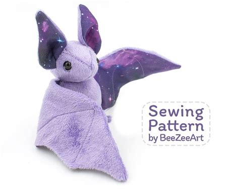 Bat Stuffed Animal Sewing Pattern - Digital Download - BeeZeeArt - 1 ...