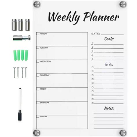 STAY ON TRACK with Magnetic Whiteboard Chore Chart - Wall or Fridge £12.68 - PicClick UK