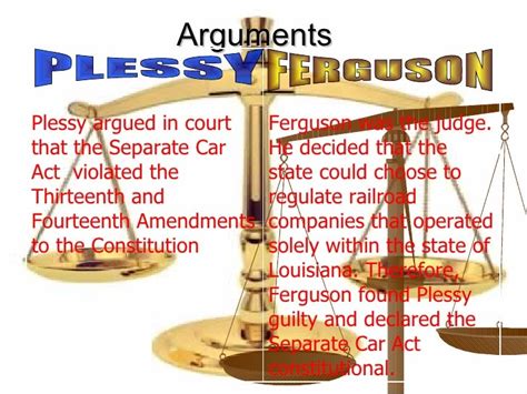 Plessy vs ferguson