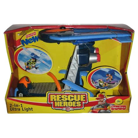 Rescue Heroes 2-in-1 Ultra Light Glider Fisher-Price Toy Vehicle ...