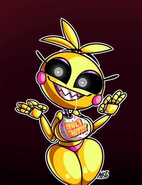 Metuchento (COMMS OPEN) on Twitter: "Fanart of Stylized Toy Chica, based on @jams3d love taste ...