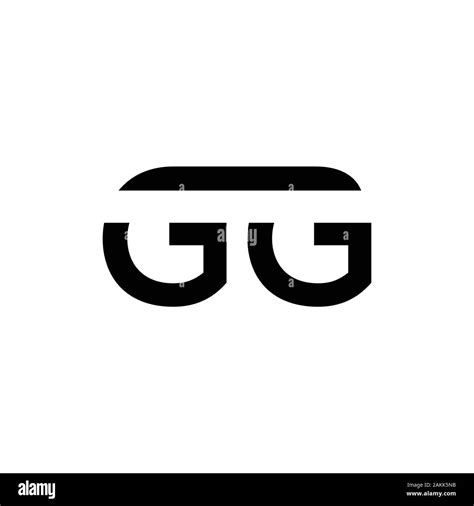 Initial GG Letter Linked Logo. GG letter Type Logo Design vector ...