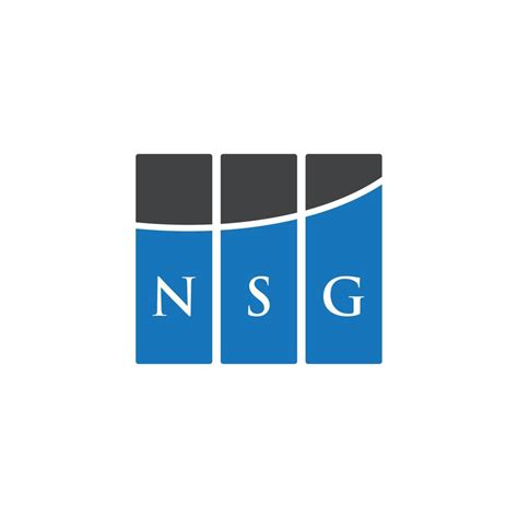 NSG letter logo design on WHITE background. NSG creative initials letter logo concept. NSG ...