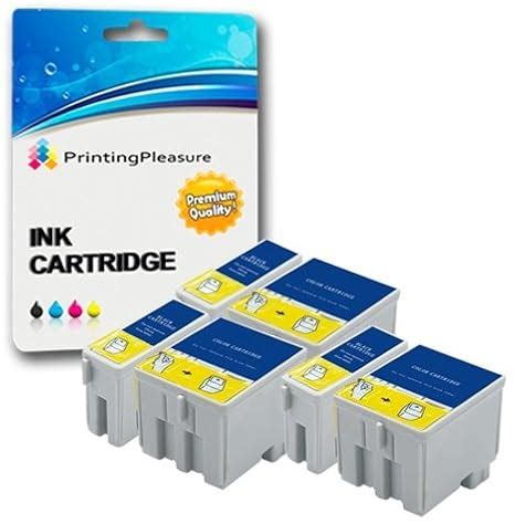 6 (3 SETS) Compatible T040 T041 Ink Cartridges for Epson Stylus C62 CX3200 - Black/Colour, High ...