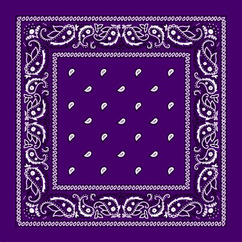 Purple Paisley Bandanas - Dozen Packed 14x14 - Walmart.com