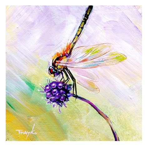 Dragonfly.. Acrylic painting by Trayko Popov | Artfinder