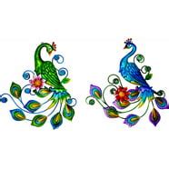 Hongland 2 Pack Boho Metal Gecko Wall Decor -15 inch Lizard Metal Wall ...