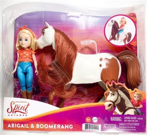 Spirit Untamed Abigail 7" Doll & 8" Boomerang Horse with Long Mane | #4582343245