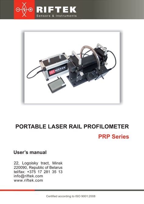 Rail Profile Measurement Gauge PRP Series - DocsLib