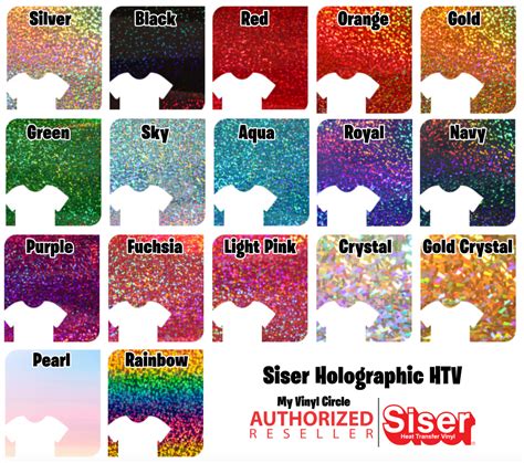 12"x20" Siser Holographic HTV – MyVinylCircle