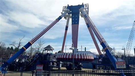 REVOLUTION PENDULUM SWING RIDE SIX FLAGS GREAT AMERICA 4/22/18 OPENING WEEKEND - YouTube