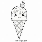 Ice Cream Illustrations Coloring Page Free Printable PDF sketch template