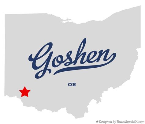 Map of Goshen, Clermont County, OH, Ohio