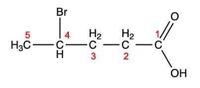 Give the IUPAC name for the depicted carboxylic acid. | Homework.Study.com