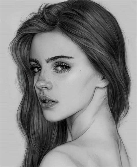 Realistic Sketch Realistic Face Outline