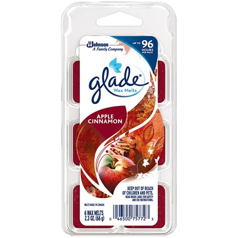 Glade Wax Melts Refill, Apple Cinnamon, 2.3 oz