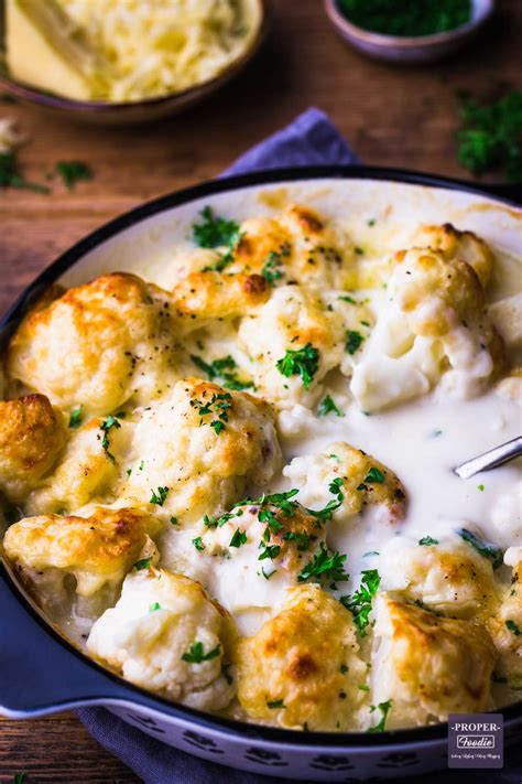 Cauliflower Cheese (with homemade cheese sauce) - ProperFoodie