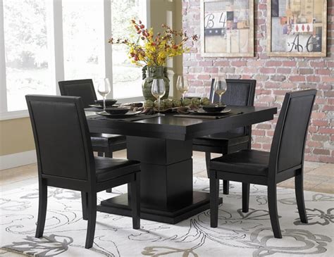 Cicero Black 54" Square Dining Table Set | Las Vegas Furniture Store ...