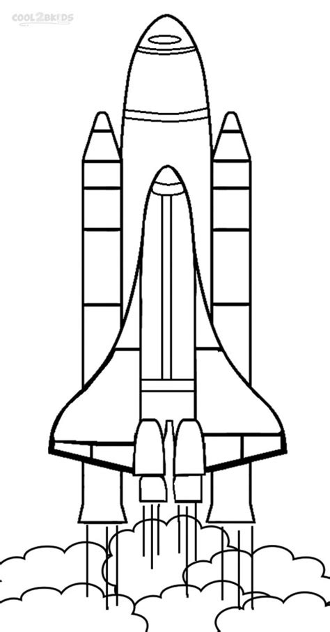 Printable Rocket Ship Coloring Pages For Kids