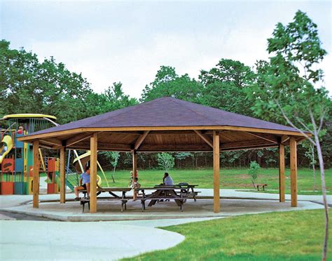 Wood Single Roof Santa Fe (Octagon) Pavilions | Pavilions by Shape ...