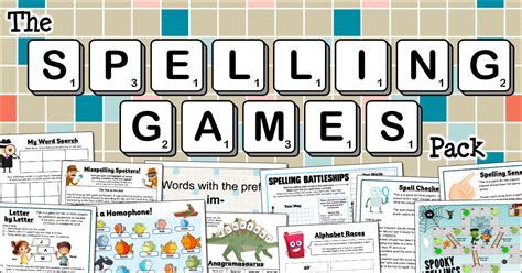 The Spelling Games Pack - Resources for Teachers and Educators