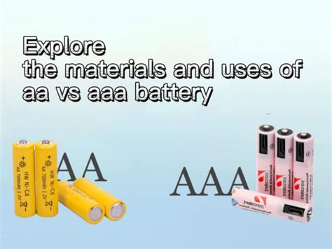 Explore the materials and uses of aa vs aaa battery - The Best lithium ...