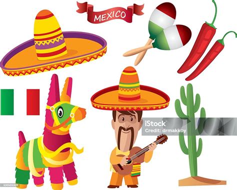 Mexican Symbols Stock Illustration - Download Image Now - iStock