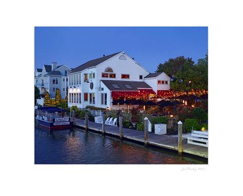 Evening at S and P Oyster Restaurant and Bar, Mystic, CT, Connecticut, Mystic River, Ct ...