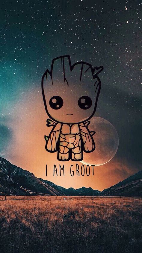 I am Groot | Cute disney wallpaper, Marvel wallpaper, Cute disney drawings